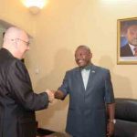 Luc Michel with Burundi President Nkurunziza